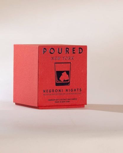 Poured New York - Negroni Nights | Poured New York: 10 OZ Soy Coconut Wax Candle