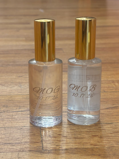 Custom Perfume Bottle Engraving | Personalized Fragrance Gift up to 20 characters
