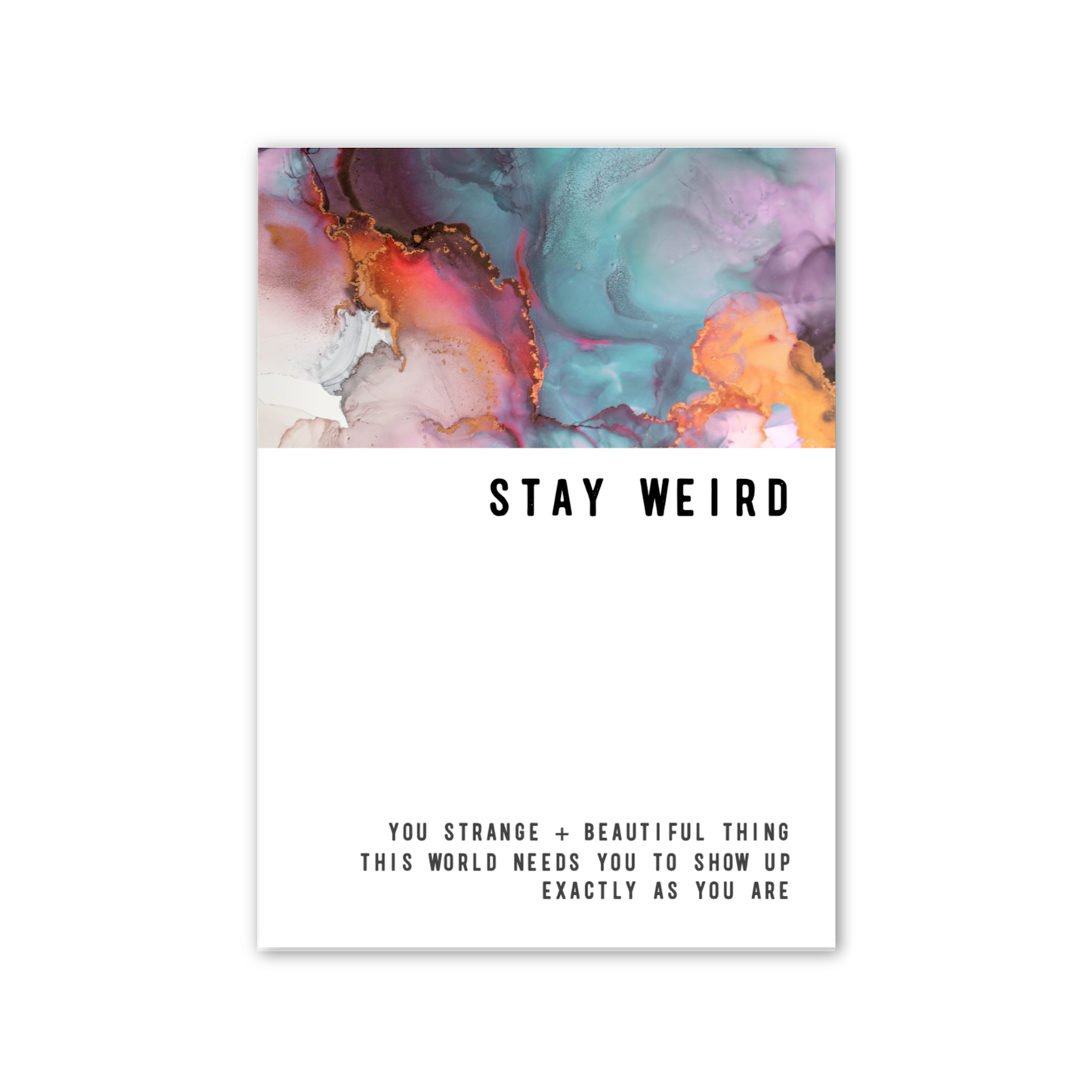 Glass Trinket Tray 5x7 - Stay Weird