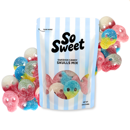 SoSweet LLC - Swedish Candy Skulls Mix (8 oz)