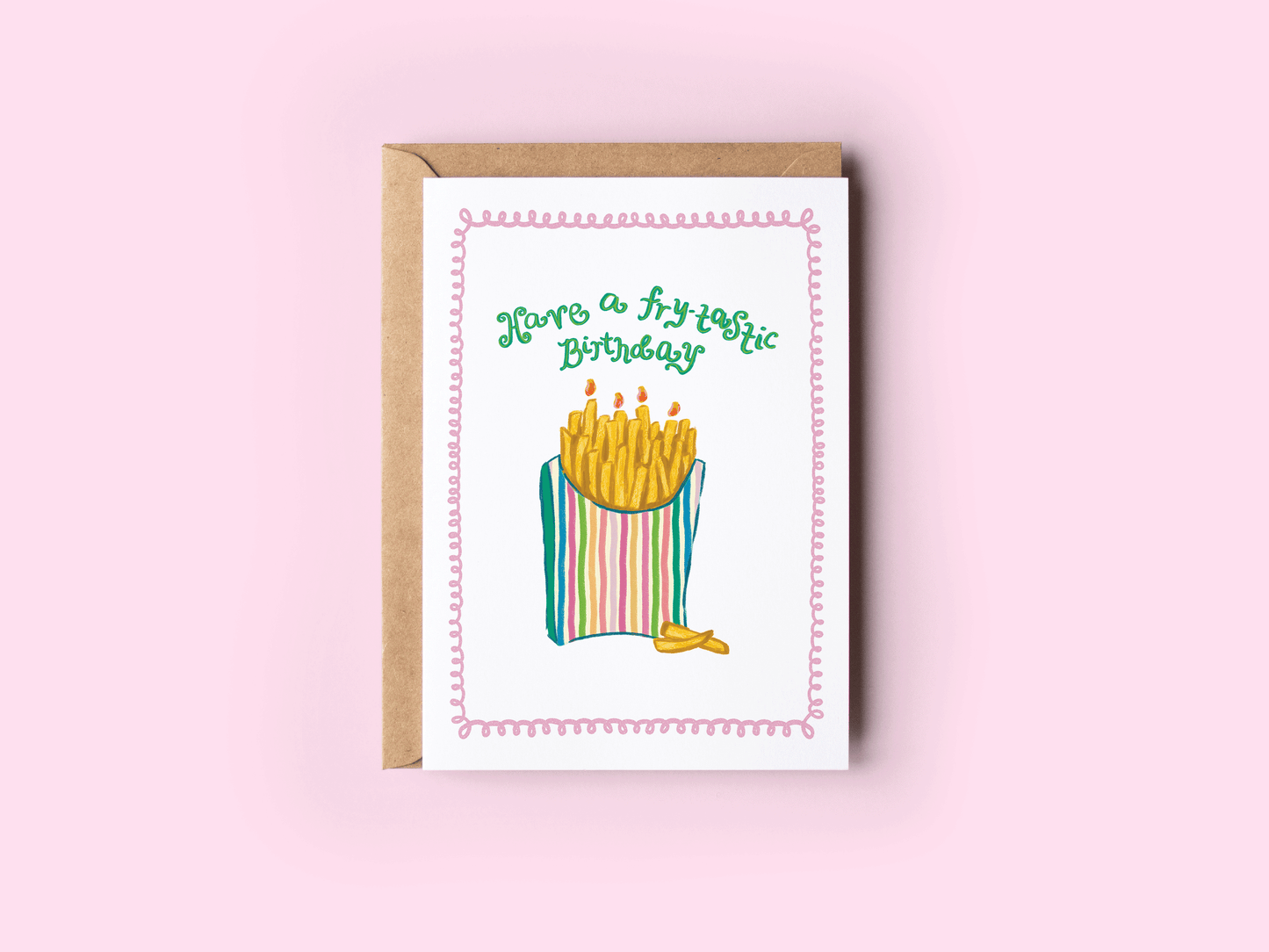 The Shelley Society - Have a Fry-Tastic Birthday French Fries Food Greeting Card