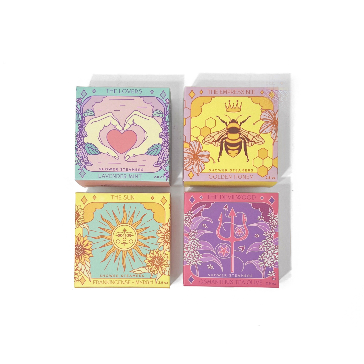 Sow the Magic - The Lovers Shower Steamer Set in Lavender Mint