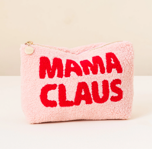 The Darling Effect - Teddy Zippered Pouch - MAMA CLAUSE