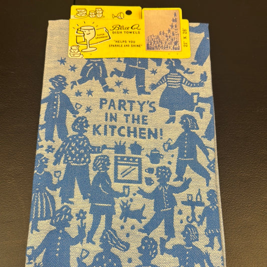 Blue Q Parties in the kitchen dish towel