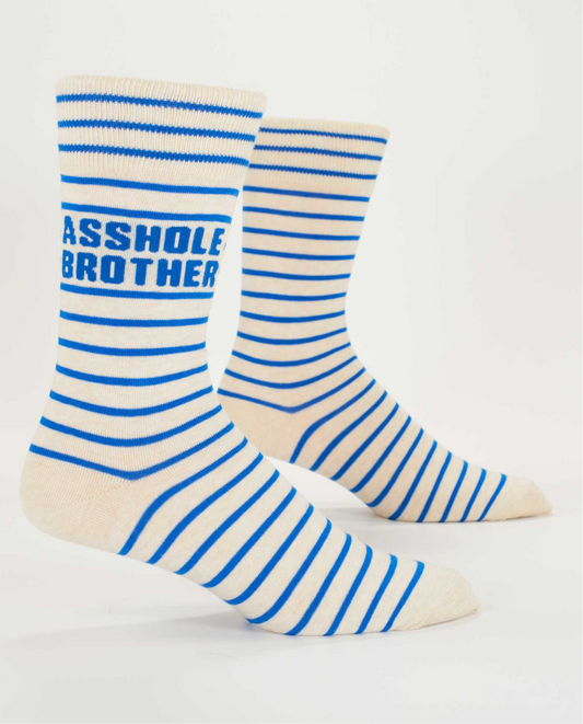 Blue Q - ASSHOLE BROTHER Men’s Socks
