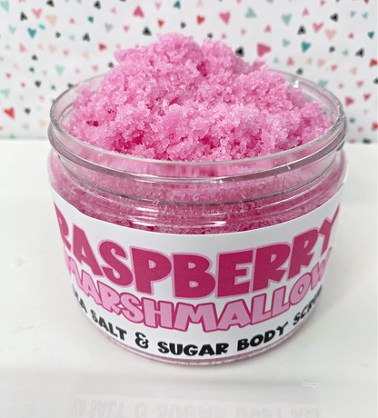 The Little Bubble - Raspberry Marshmallow Sea Salt and Sugar Body Scrub