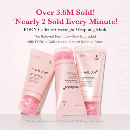 Glowiss - MEDICUBE PDRN Pink Caffeine Night Wrapping Mask 2.53 fl.oz 75ml