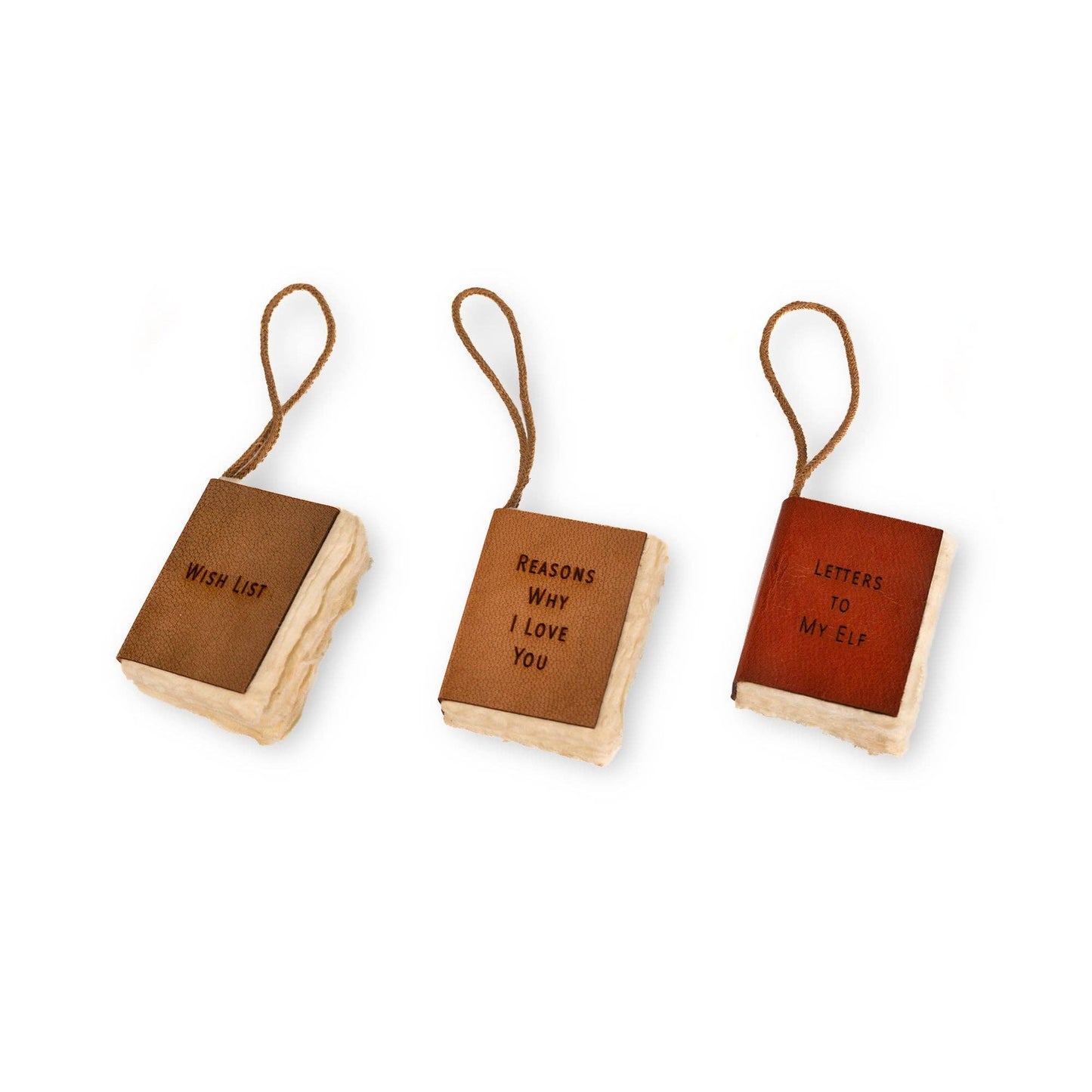 Sugarboo & Co - Little Book Ornaments with Cotton Hanger - Assorted Set of 6