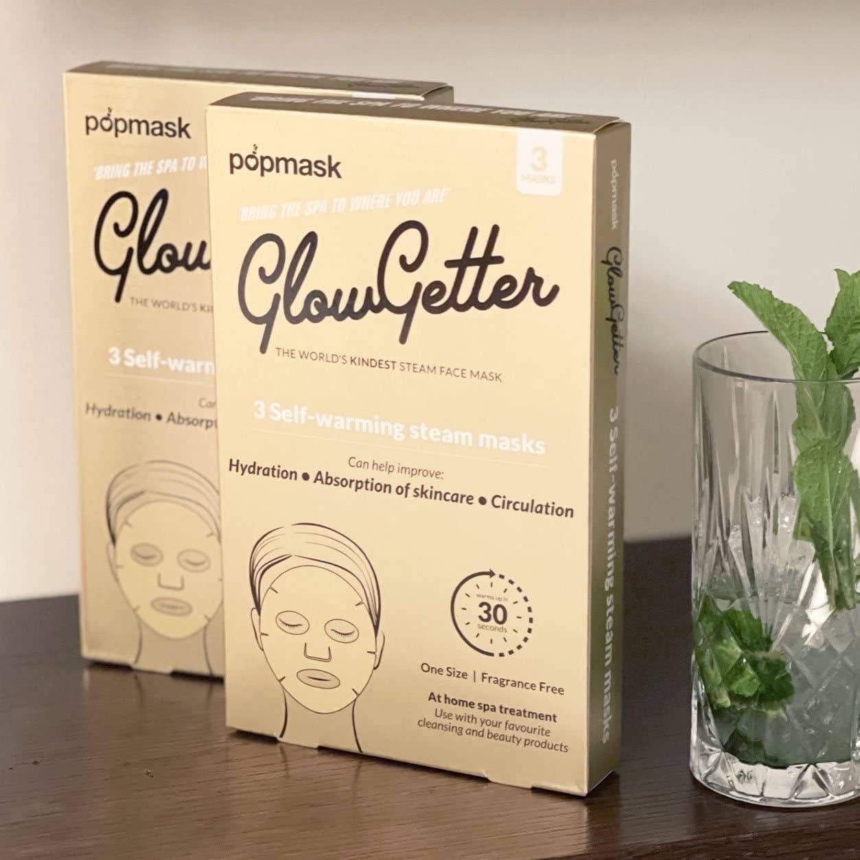 Glow Getter Self-warming Full Face Steam Masks
