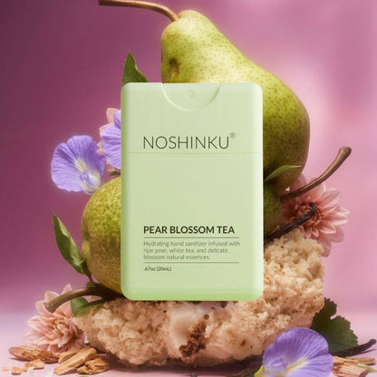 Noshinku - Refillable Pear Blossom Tea Hydrating Pocket Hand Sanitizer: Default Title