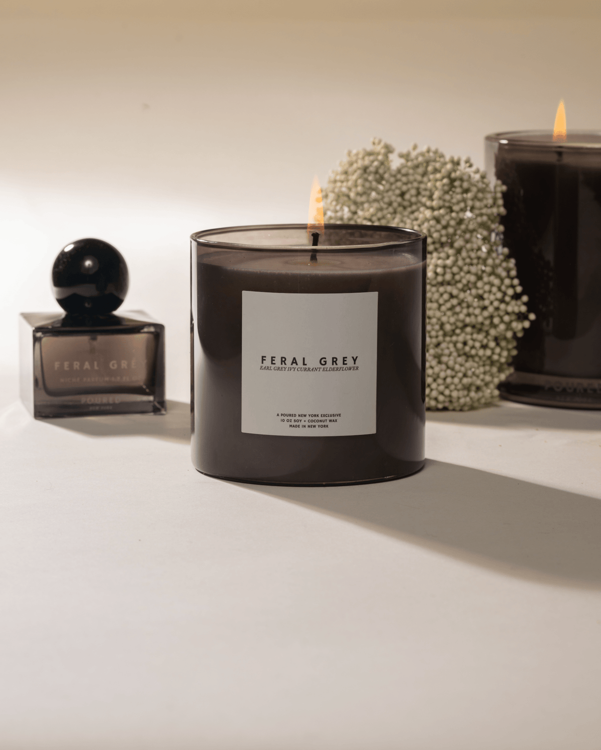 Poured New York - Feral Grey | Poured New York: 10 OZ Soy Wax Candle