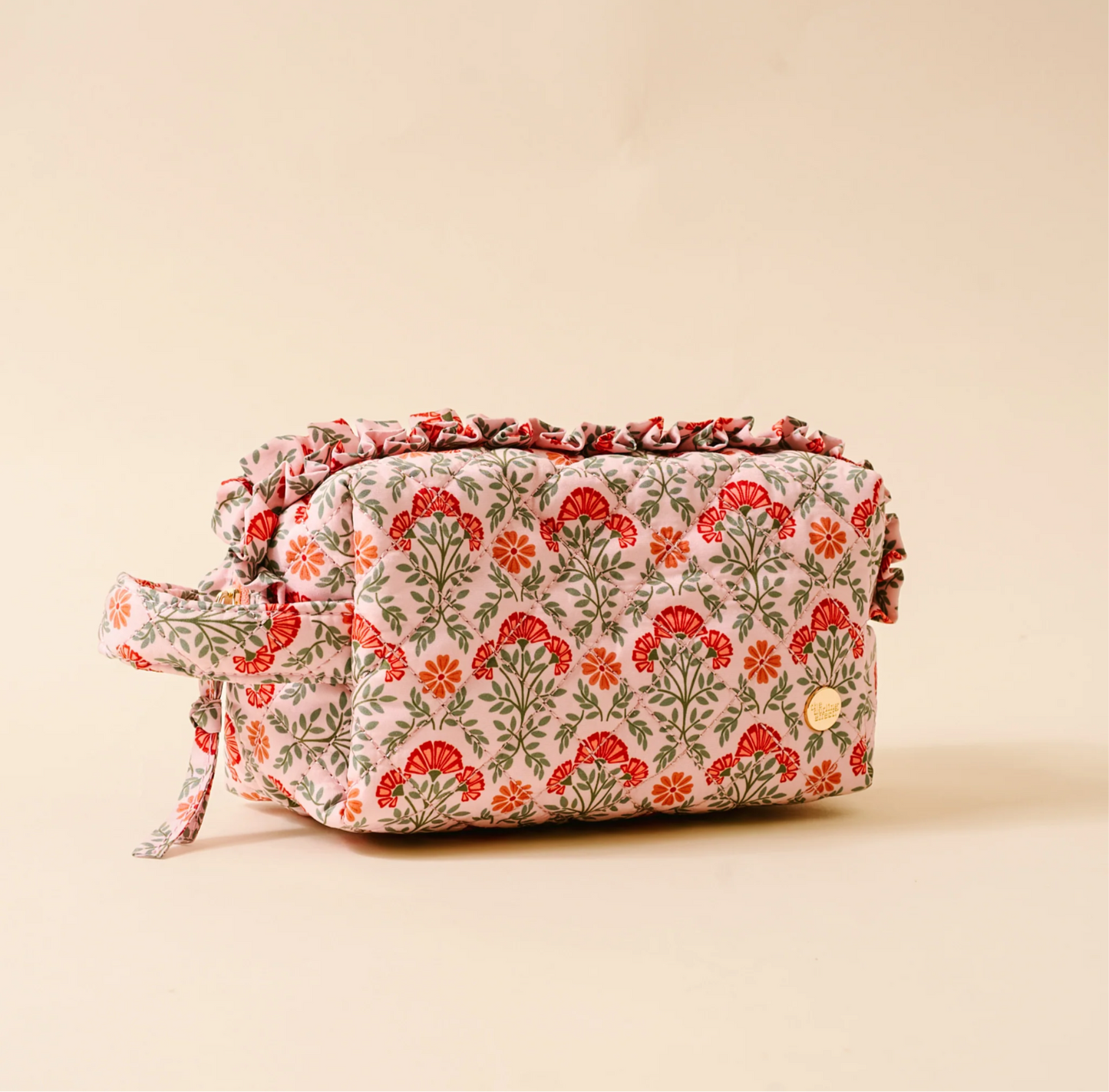 The Darling Effect - Essentials Quilted Cosmetic Pouch - EVERBLOOM DUSTY ROSE