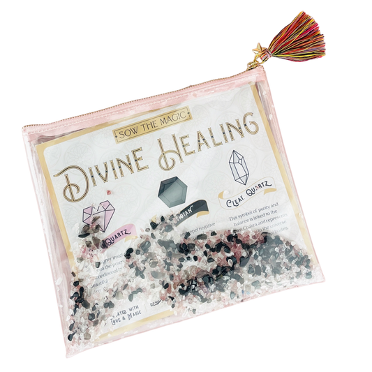 Divine Healing Gemstone Cosmetic Bag