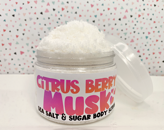 The Little Bubble - ✨NEW✨ Citrus Berry Musk Sea Salt and Sugar Body Scrub   