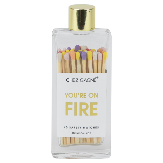 Chez Gagné - You're on Fire - Glass Bottle Safety Matches