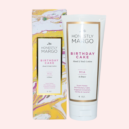 Honestly Margo - Birthday Cake MIA Hand & Body Lotion: 6 oz