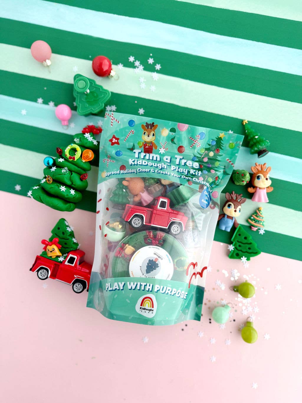 Earth Grown KidDoughs (KidDoughs by EGKD) - Trim a Tree KidDough Play Kit