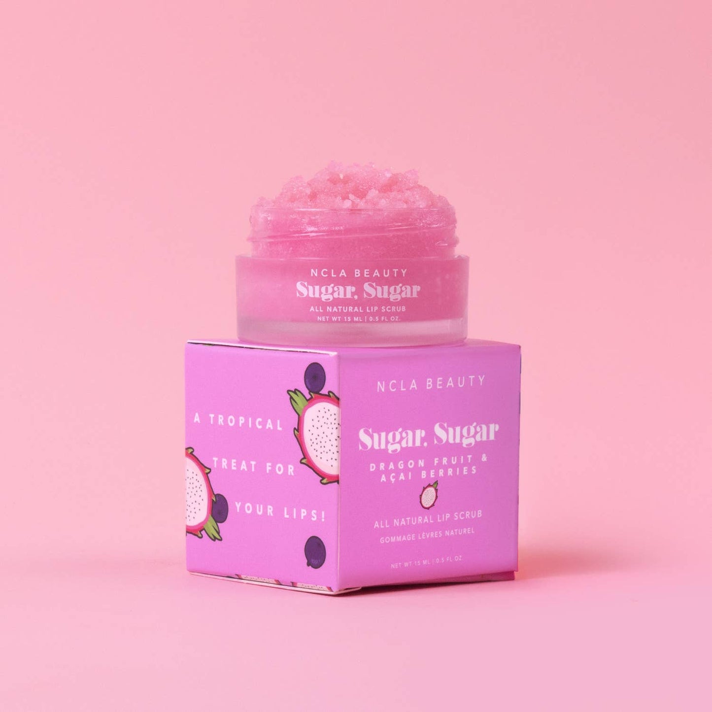 NCLA Beauty - Sugar Sugar Dragonfruit Acai Berries Lip Scrub