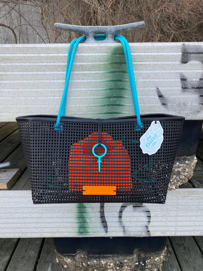 The Oyster Bag - THE Petite Oyster Bag: Blue Handle Petite