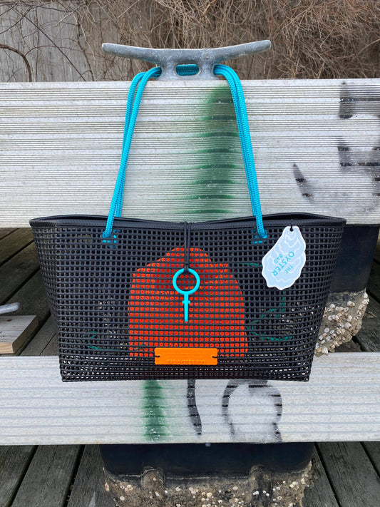 The Oyster Bag - THE Petite Oyster Bag: Blue Handle Petite