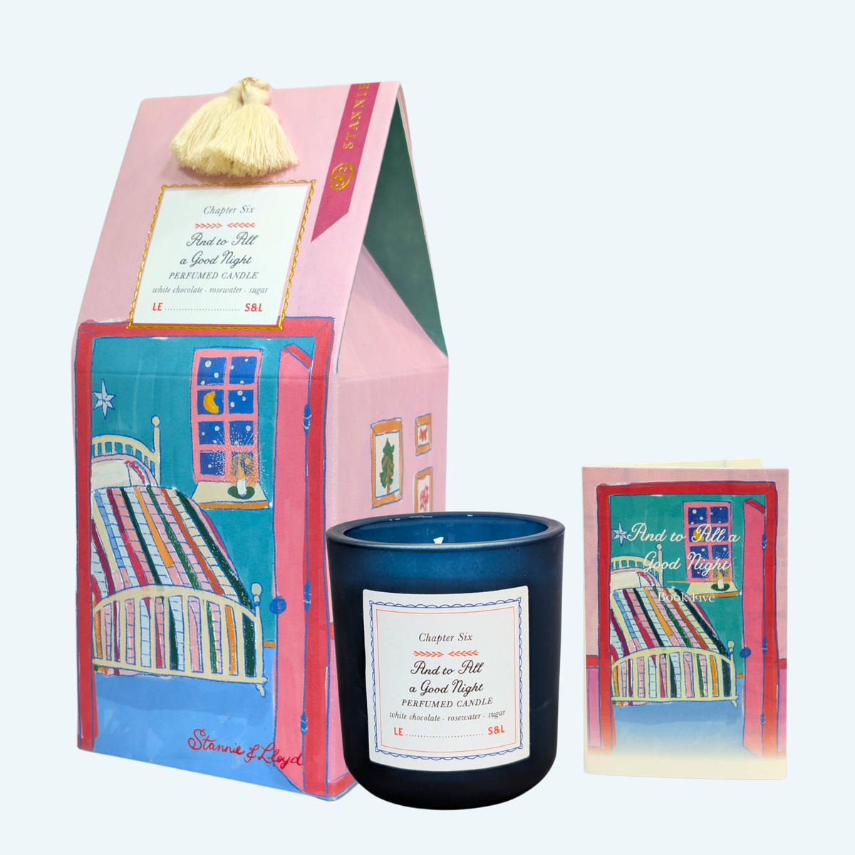 Stannie & Lloyd - Holiday Storybook Candle - And to All a Good Night