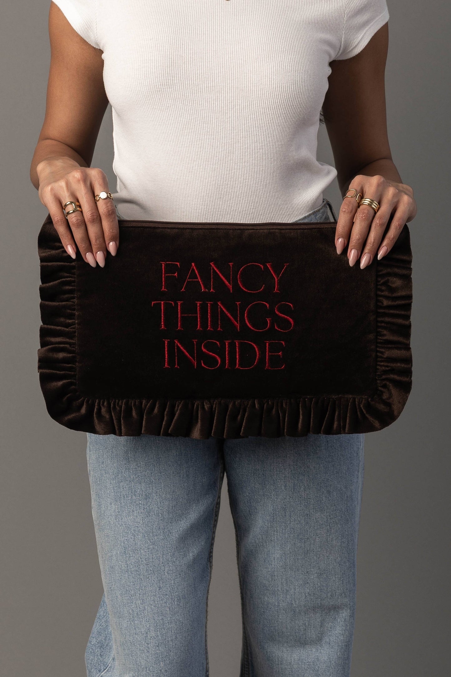 Panache Apparel Co. - Fancy Things Inside Ruffle Travel Pouch