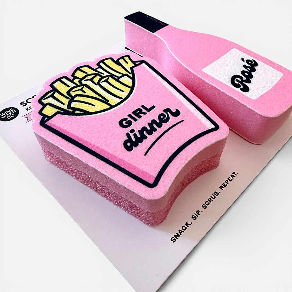 Wine Wash Co. - Girl Dinner Scrubbly™ Sponge Duo