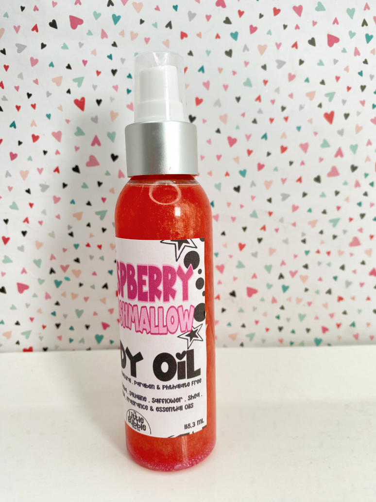 The Little Bubble - Raspberry Marshmallow - Shimmery Body Oil  