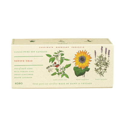 KOBO - Endless Summer - Plant the Box Votive Candle Trio