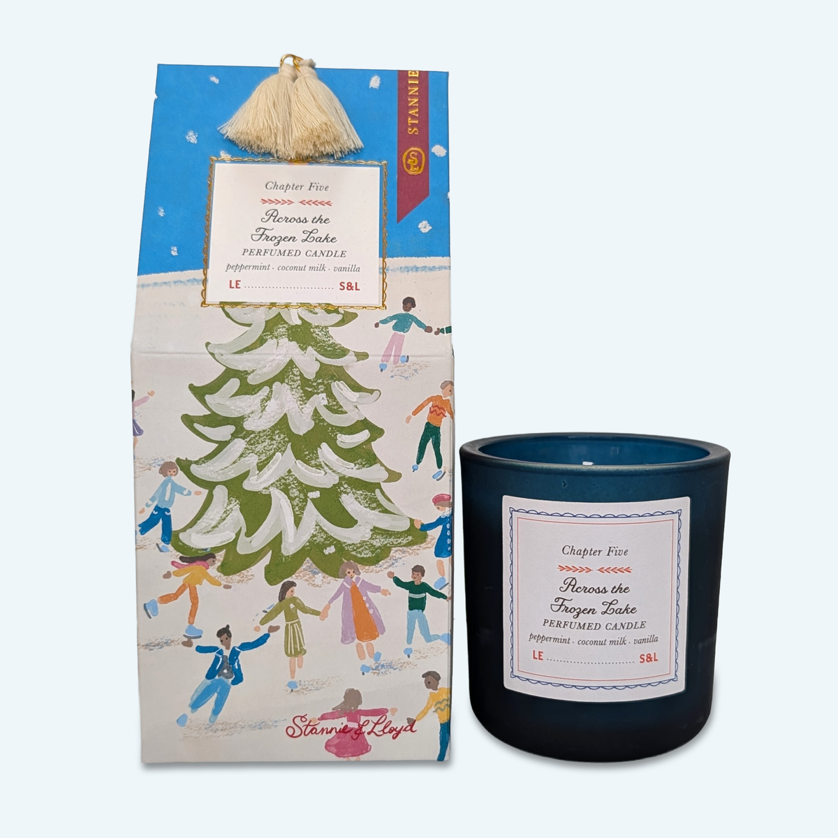 Stannie & Lloyd - Holiday Storybook Candle - Across the Lake