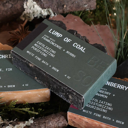 White Pine Bath & Brew - Lump of Coal - Beer Soap