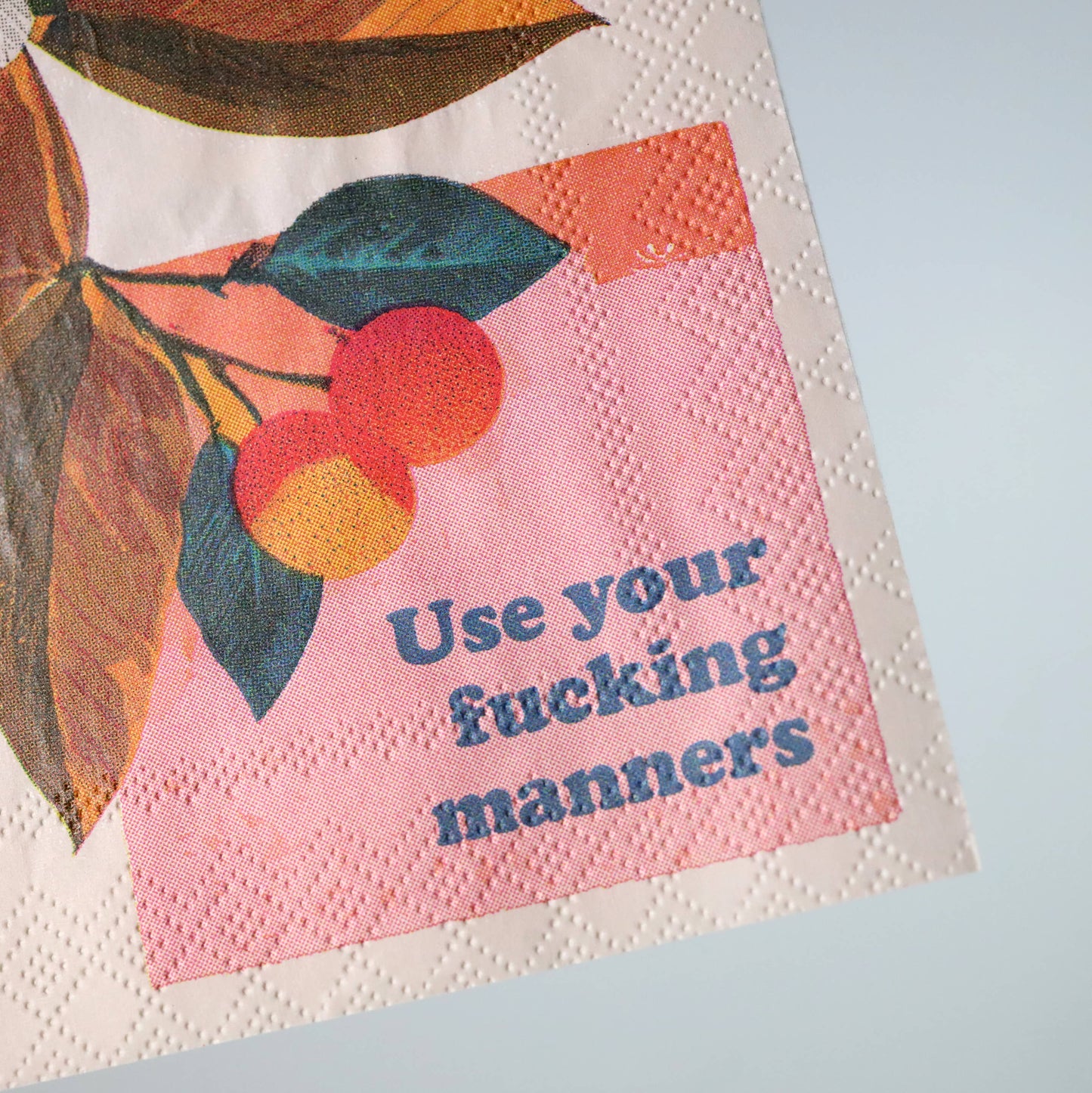 Bad Betty Greeting Co. - Use Your Fucking Manners - Funny Cocktail Napkins