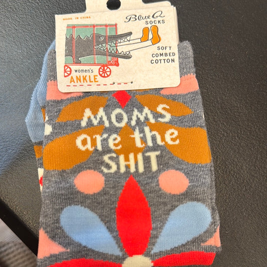 Blue Q moms are the shit woman’s ankle socks