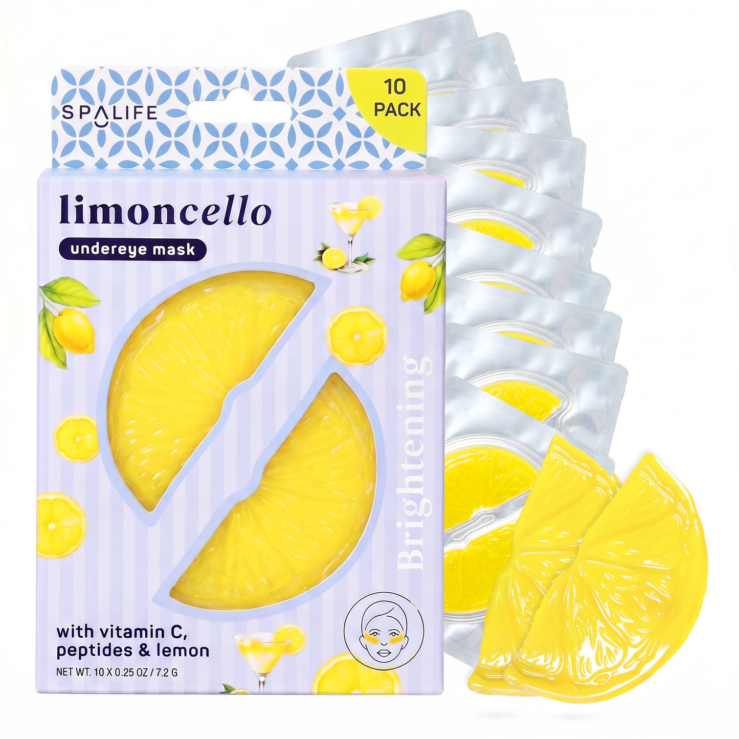 My Spa Life - Limoncello Brightening Eye Patches l 10Pk l Summer Edition