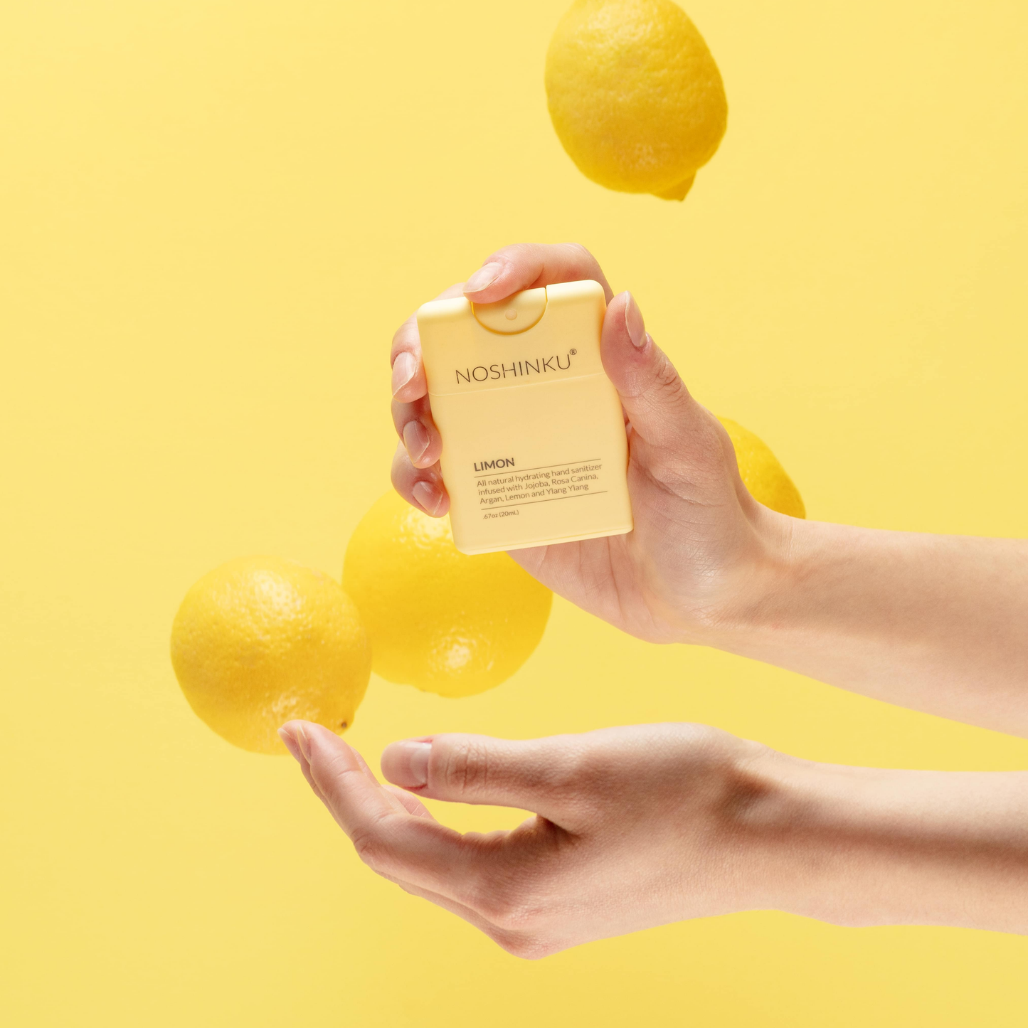 Noshinku - Refillable Lemon Ylang-Ylang Moisturizing Pocket Sanitizer