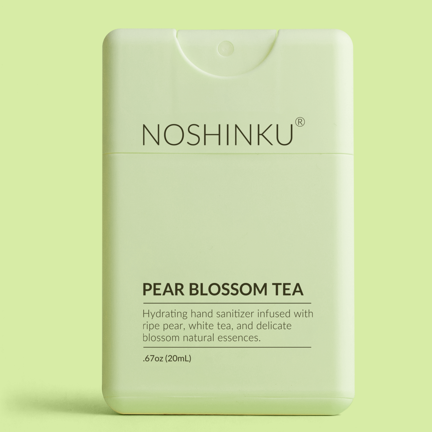 Noshinku - Refillable Pear Blossom Tea Hydrating Pocket Hand Sanitizer: Default Title