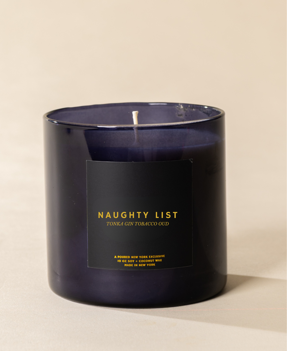 Poured New York - Naughty List | Poured New York: 10 OZ Coconut Soy Wax Candle