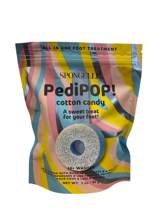 Spongelle- PediPop Buffer Nail File Cotton Candy