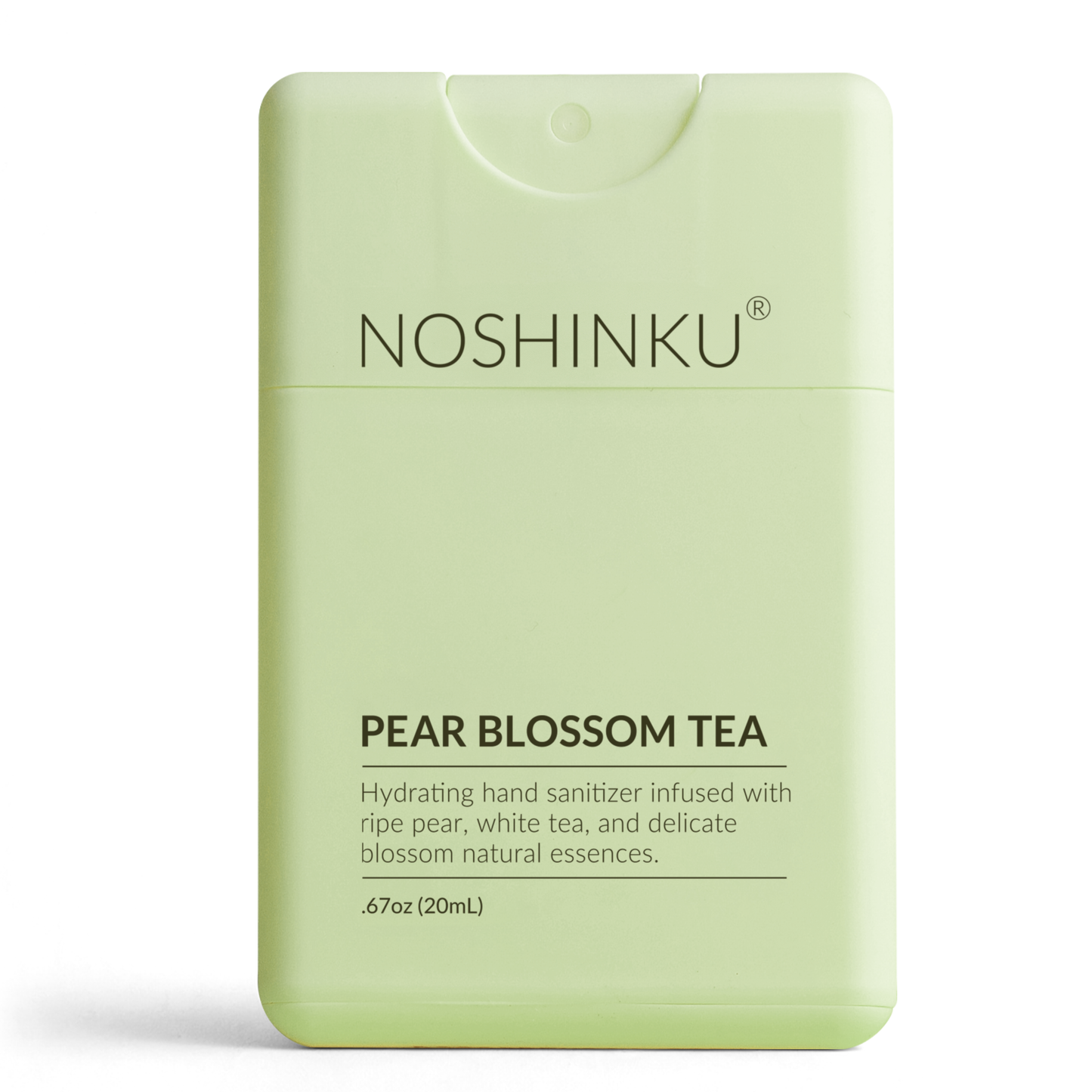 Noshinku - Refillable Pear Blossom Tea Hydrating Pocket Hand Sanitizer: Default Title
