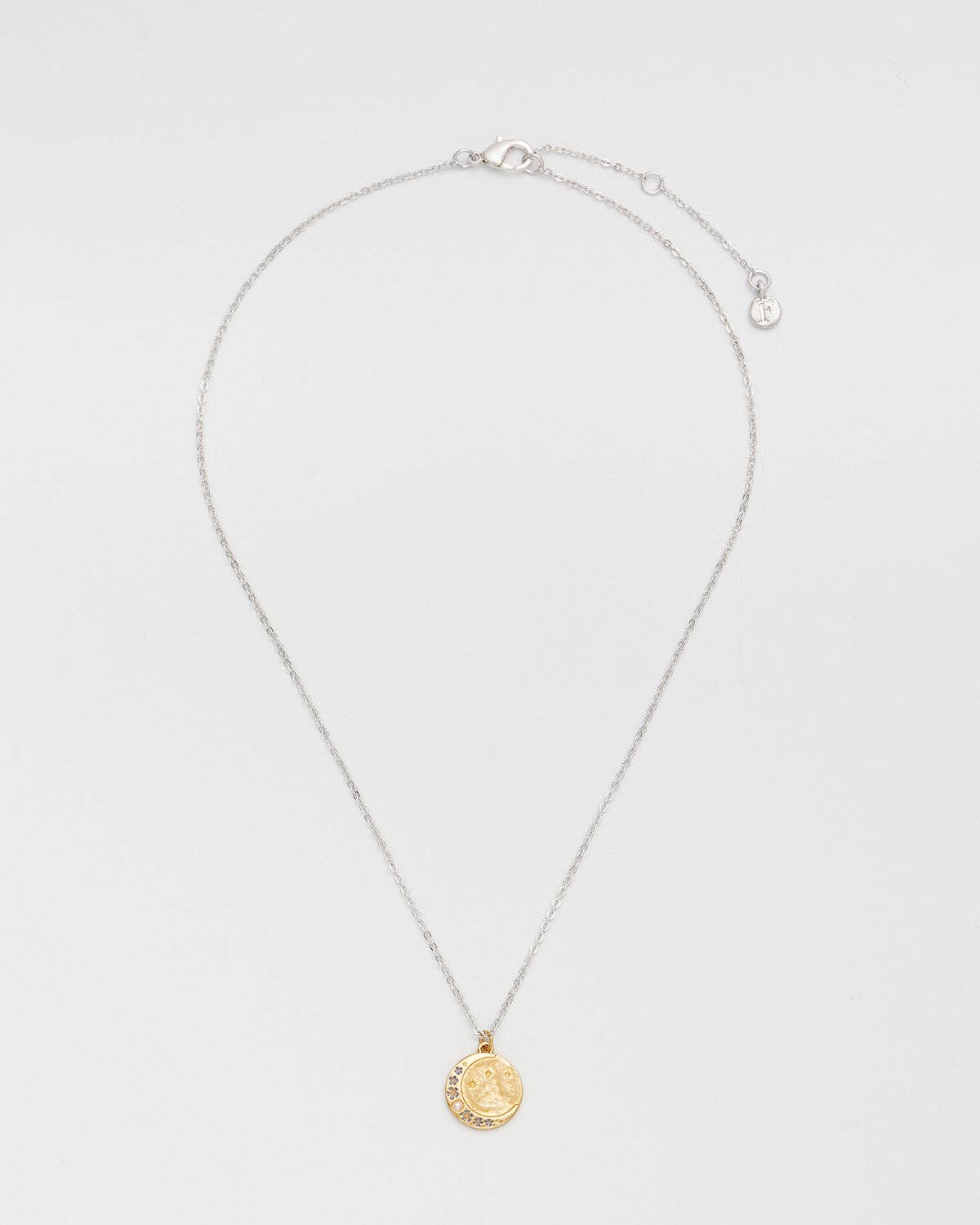 Fable England - Selene Moon Periwinkle Necklace