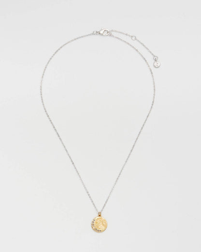 Fable England - Selene Moon Periwinkle Necklace