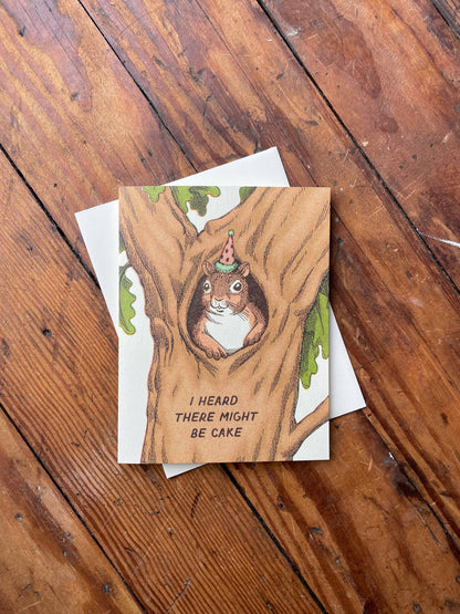 Wallflower Paper & Party - Squirrel Birthday Card