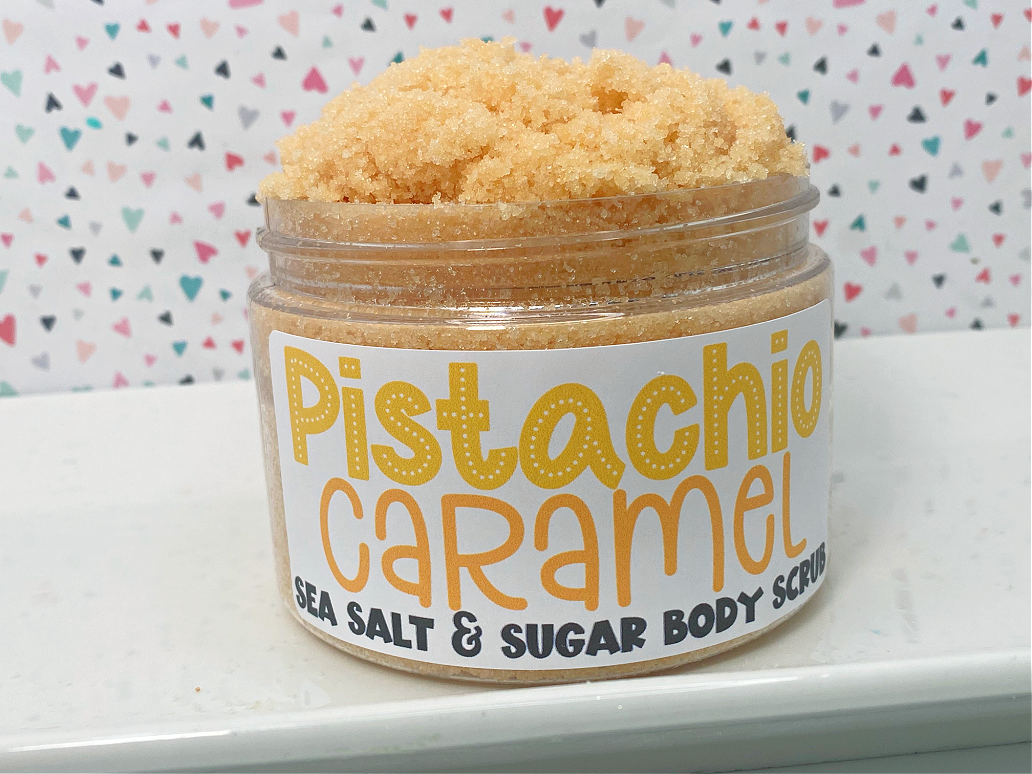 The Little Bubble - Pistachio Caramel  Sea Salt and Sugar Body Scrub 