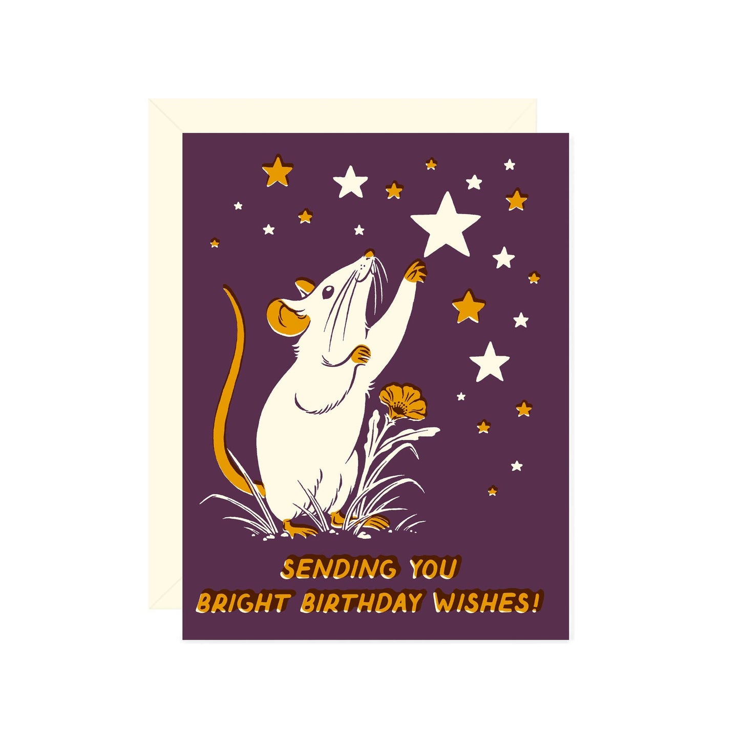 Wallflower Paper & Party - Mouse Birthday Wishes Card