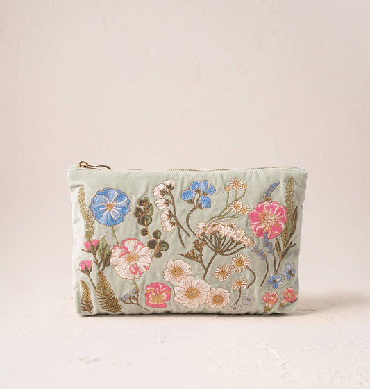 Elizabeth Scarlett- Pressed Flowers Everyday Pouch