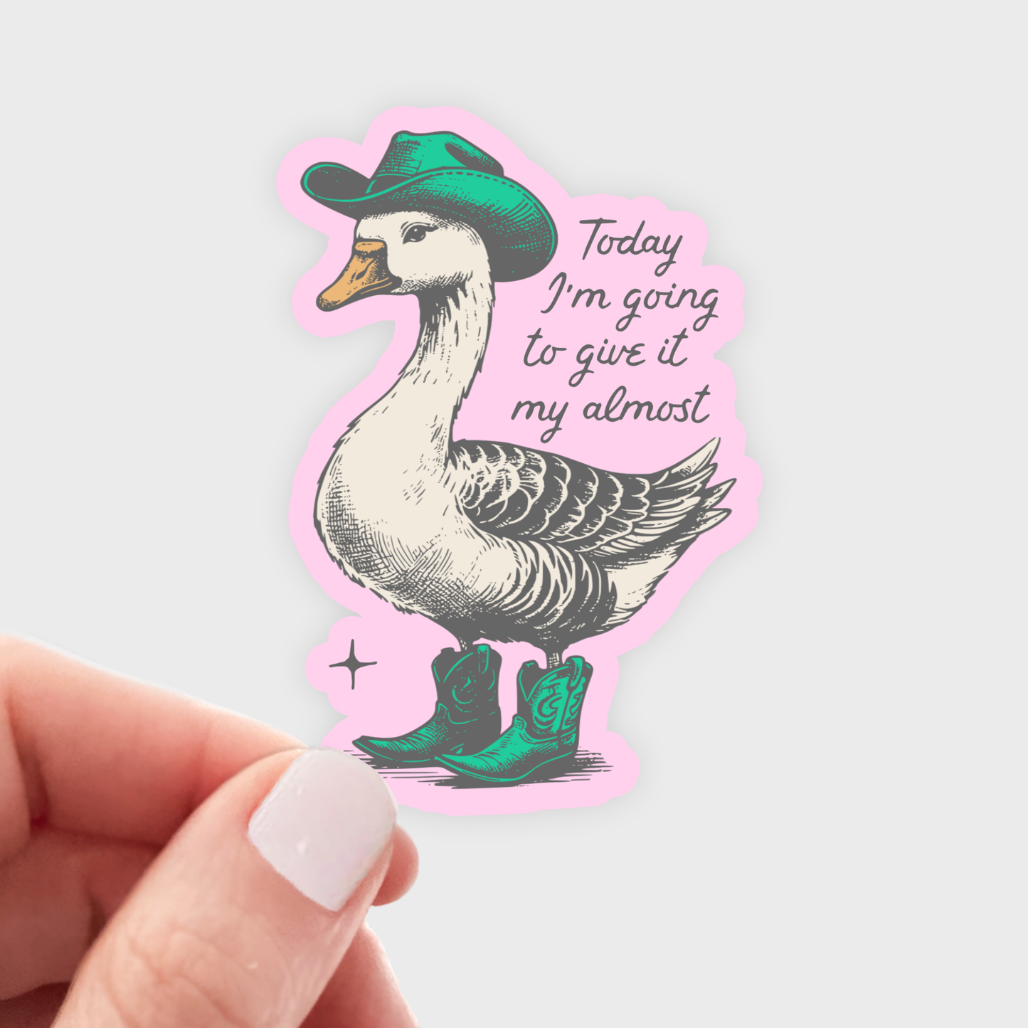 Yarnival - Today I'm Going To Give It My Almost Sticker
