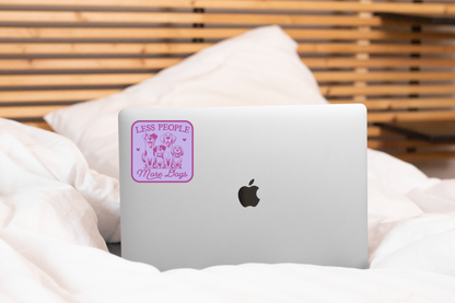 Yarnival - Less People More Dogs Sticker