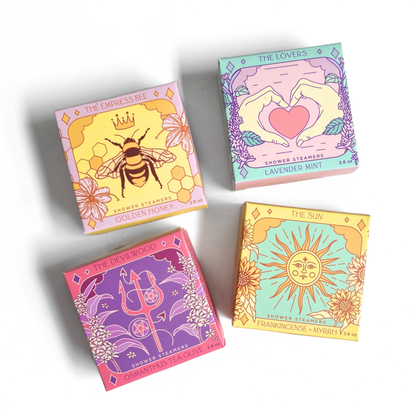 Sow the Magic - The Lovers Shower Steamer Set in Lavender Mint