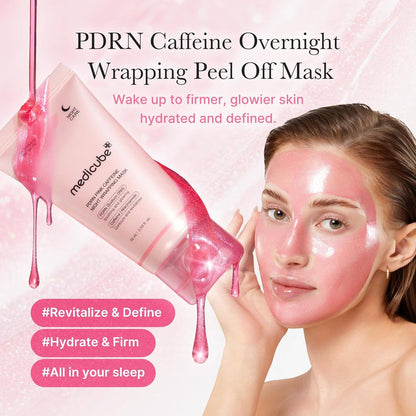 Glowiss - MEDICUBE PDRN Pink Caffeine Night Wrapping Mask 2.53 fl.oz 75ml
