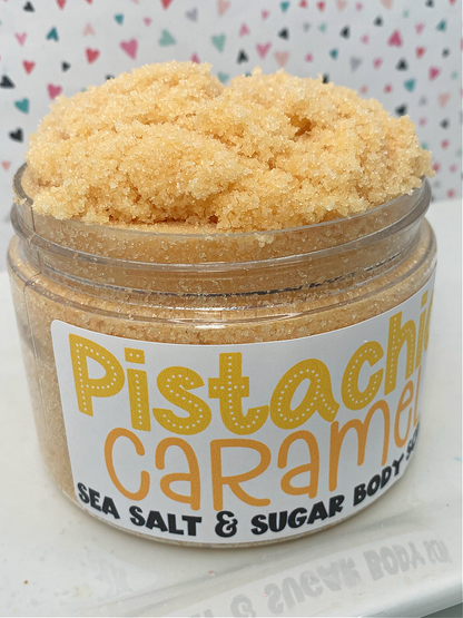The Little Bubble - Pistachio Caramel  Sea Salt and Sugar Body Scrub 